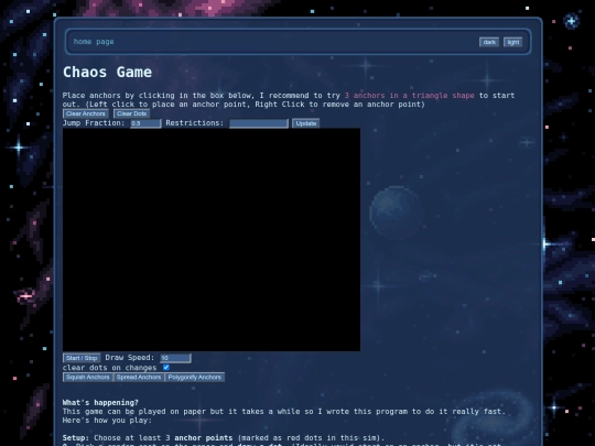 pages/chaosgame screenshot