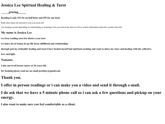 Tarot screenshot