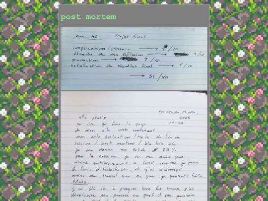 postmortem screenshot