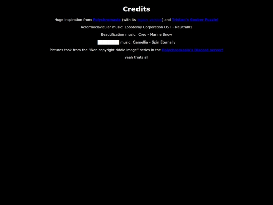 credits screenshot