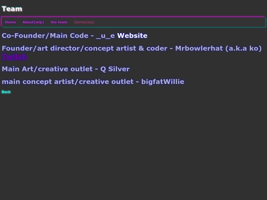 team screenshot