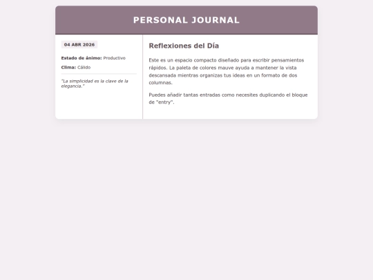 journal screenshot