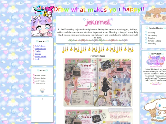 hobbies/journal screenshot