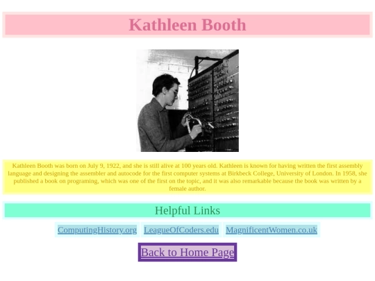 KathleenBooth screenshot