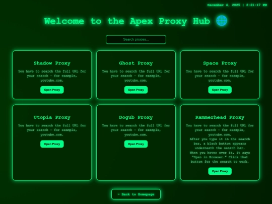 proxies screenshot