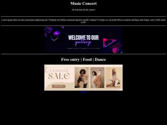Music soncert/event screenshot
