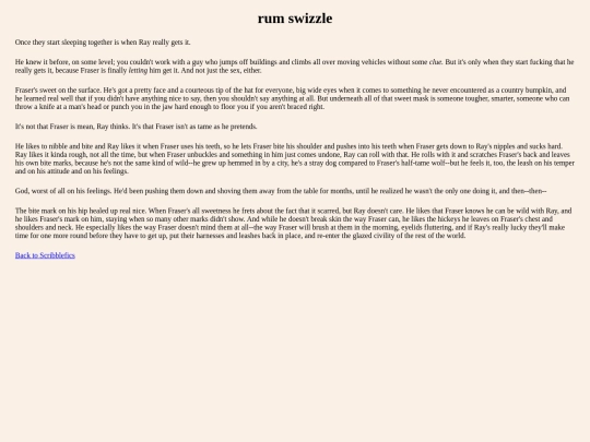 scribblefics/duesouth/rumswizzle screenshot