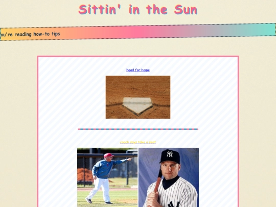 sittininthesun screenshot