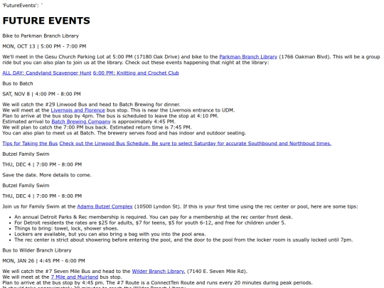 thepastevents screenshot