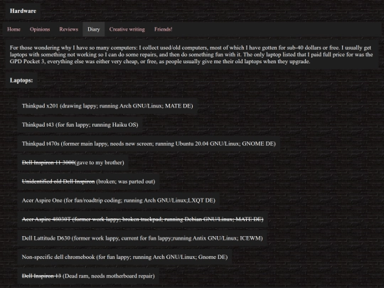 hardware screenshot