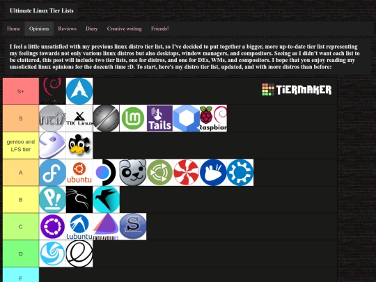 linux_tier_list_full screenshot