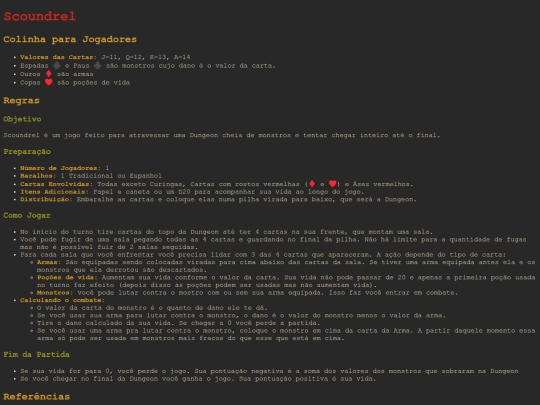 cards/scoundrel screenshot