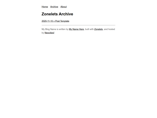 archive screenshot