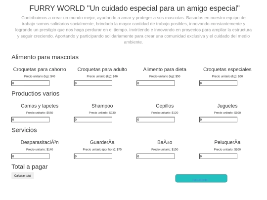 SITIO WEB FW/Total screenshot
