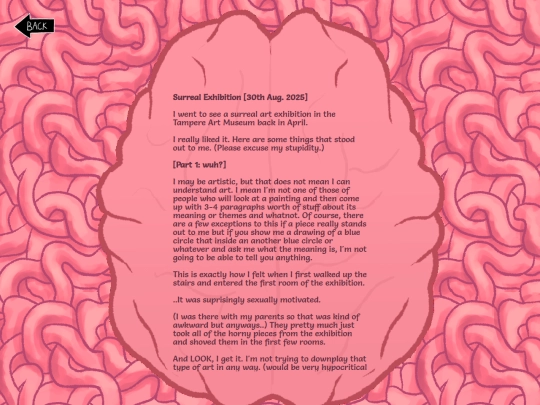 brain/personal-brain/surreal-exhibition screenshot