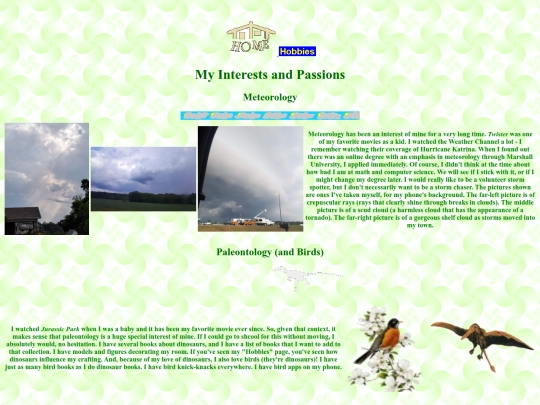 interests screenshot