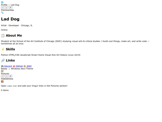 index screenshot