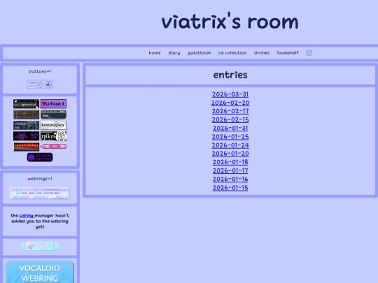 diary screenshot