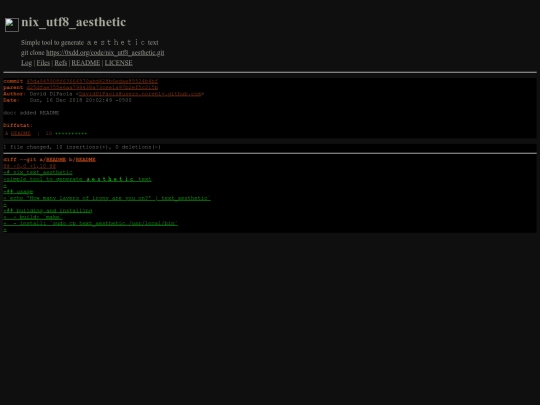 code/nix_utf8_aesthetic/commit/45da945908f63664570abd428b6edae85524b4bf screenshot