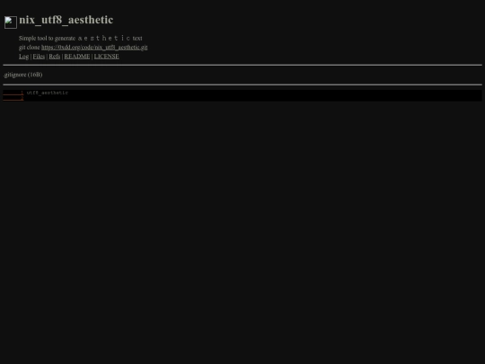 code/nix_utf8_aesthetic/file/.gitignore screenshot
