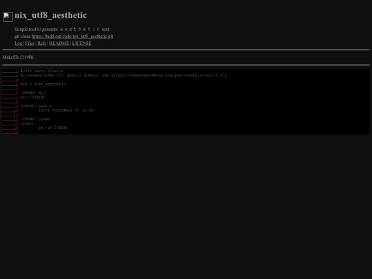 code/nix_utf8_aesthetic/file/Makefile screenshot