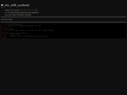 code/nix_utf8_aesthetic/file/README screenshot