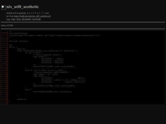 code/nix_utf8_aesthetic/file/main.c screenshot