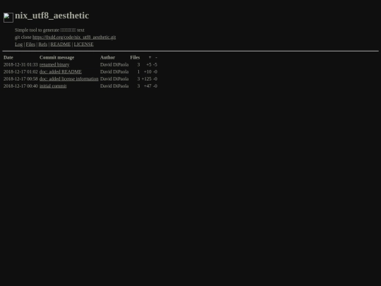 code/nix_utf8_aesthetic/log screenshot