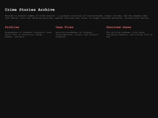 crimestories screenshot