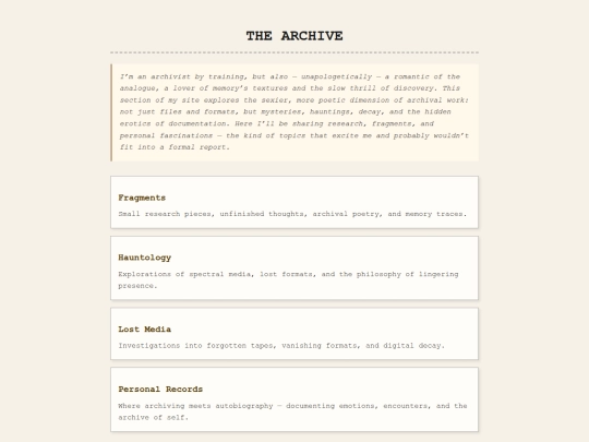 thearchive screenshot