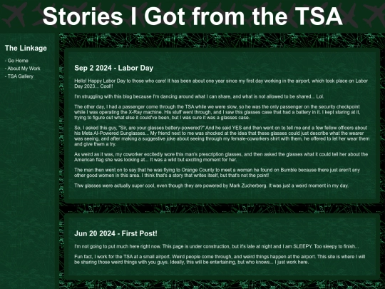 TSA-Blog screenshot