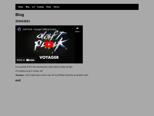 blog screenshot