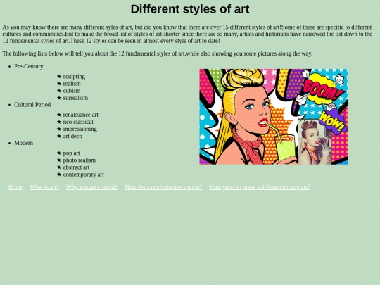 different_styles_of_art screenshot