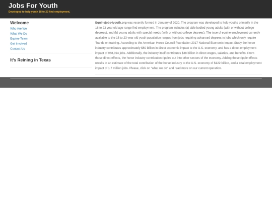 JobsForYouth-Equine/EquineTeam screenshot