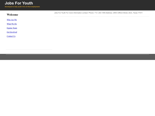 JobsForYouth-Equine/contactUs screenshot