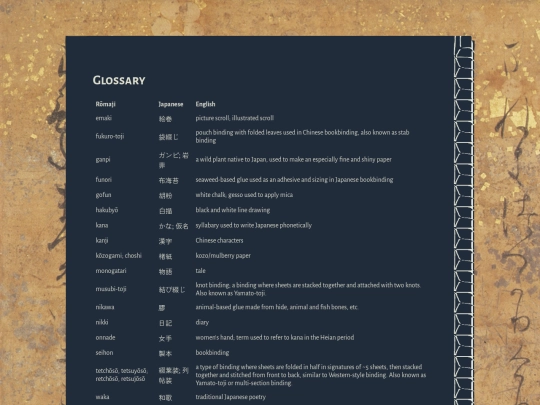 glossary screenshot