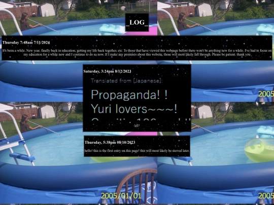 log screenshot