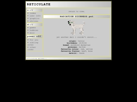 gamesfolder/petzfolder/crew/radiationsickness screenshot