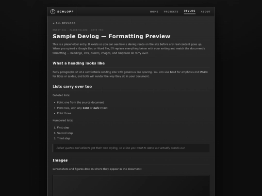devlog-001 screenshot