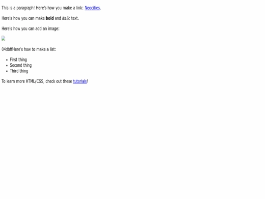 index screenshot