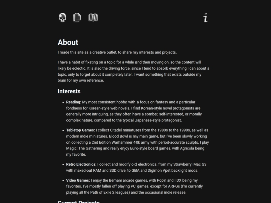 info/about screenshot
