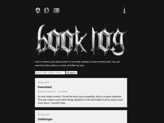 info/booklog screenshot