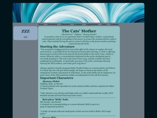 Adventures/Unsorted/TheCatsMother screenshot