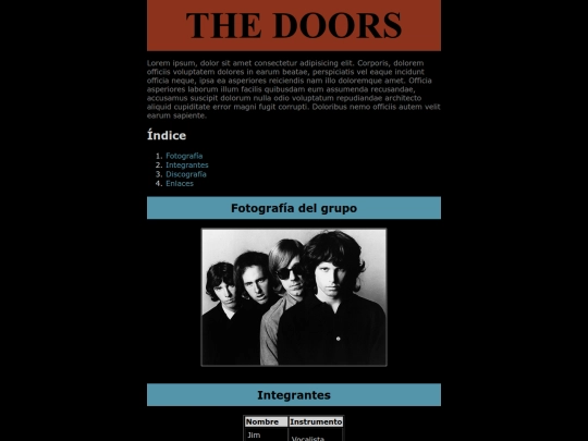 3.14 Práctica: Selectores/The Doors screenshot