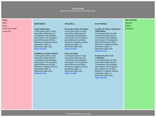 3.35 Práctica: Diseño Responsivo/Noticiero screenshot