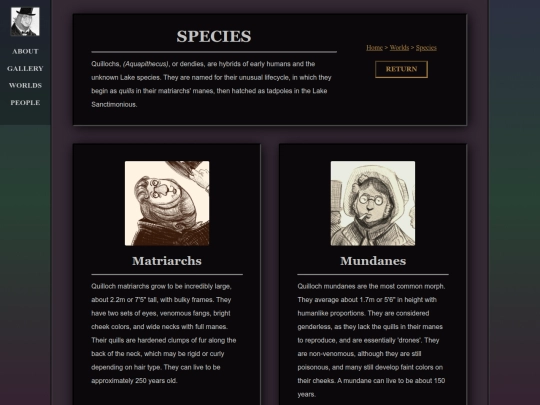 species screenshot