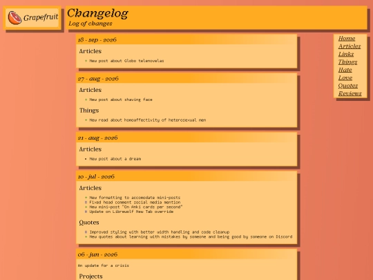 changelog screenshot