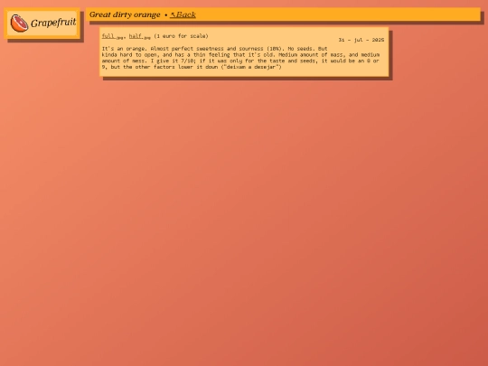 reviews/2025_07_31_great_dirty_orange screenshot