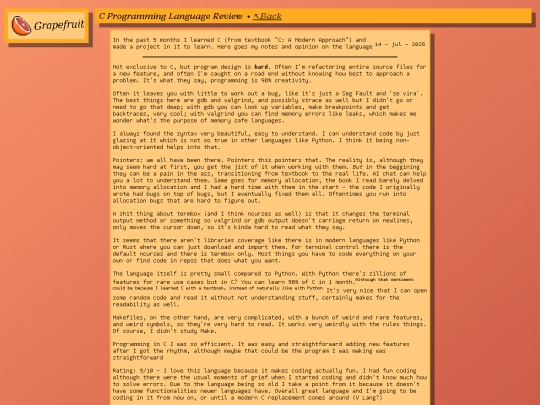 stuff/c_review screenshot