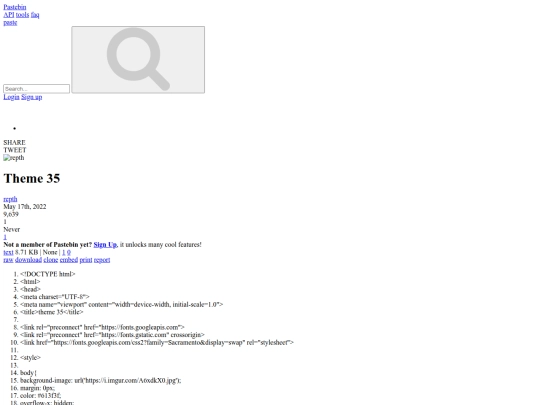 index screenshot